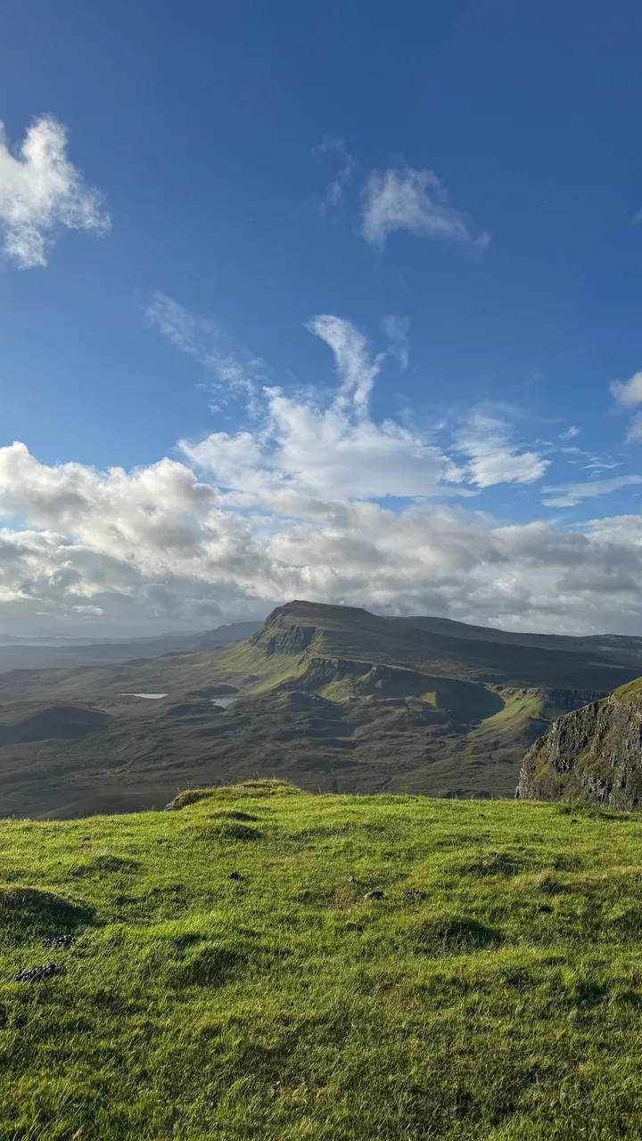 Clouds breaking over the ridge