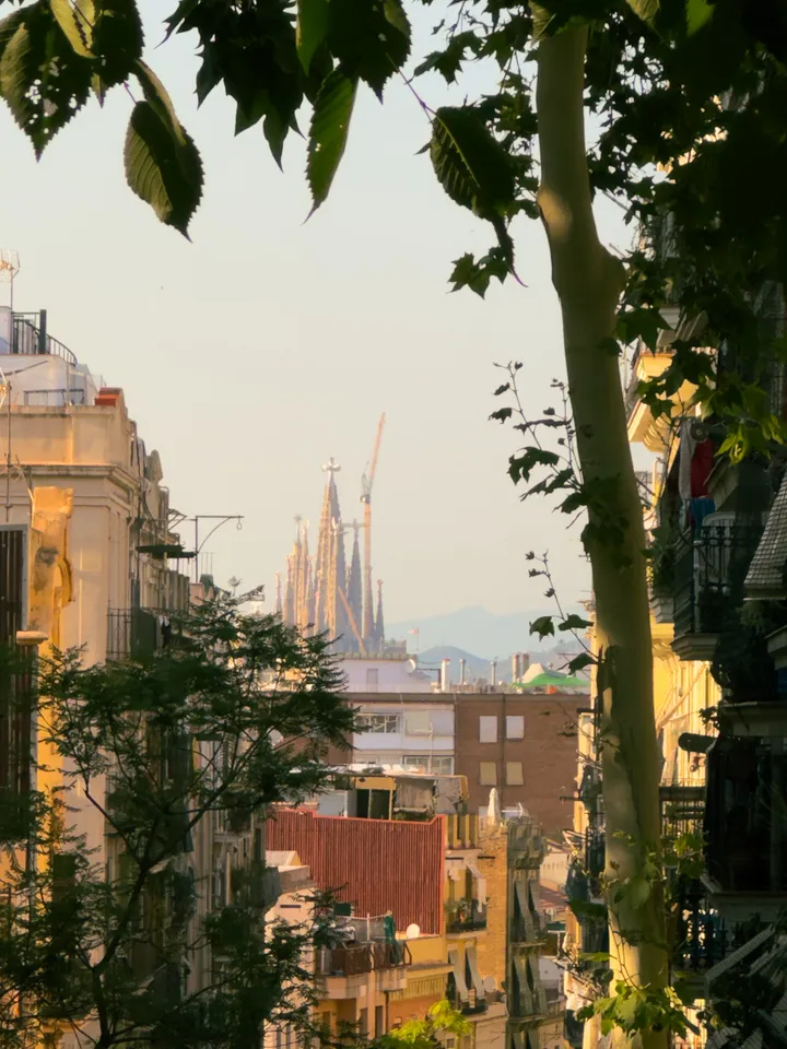 sagrada familia from Poble Sec